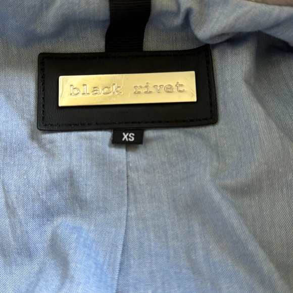 Black Rivet Leather Jacket - Picture 5 of 7